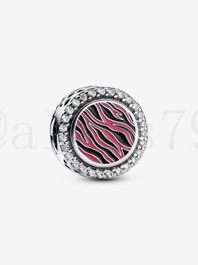 Pandora Pink Zebra Charm
